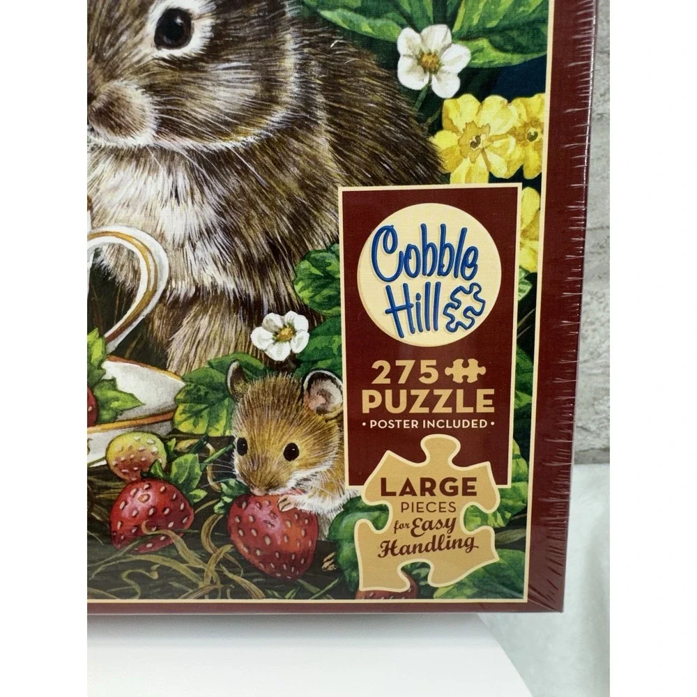 New‎ Cobble Hill Berry Sweet 275 Large Piece Jigsaw Puzzle Sealed Bunny
